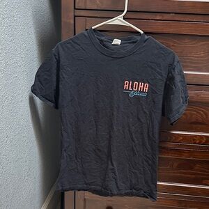 Fruit of the Loom Black Aloha Paradise Short Sleeve Tee